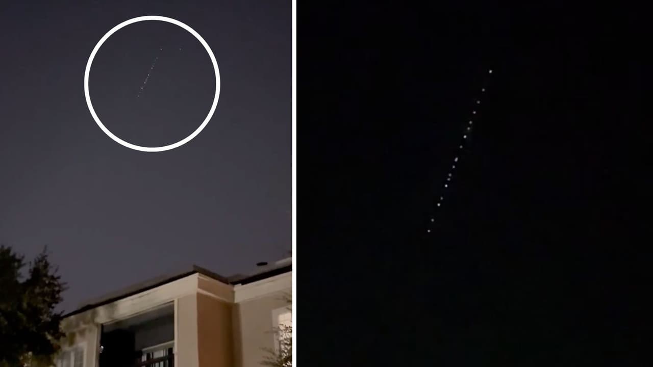 ¿Ovnis? o ¿Estrellas? Esto sabemos de las extrañas luces captadas en el cielo del norte de Texas