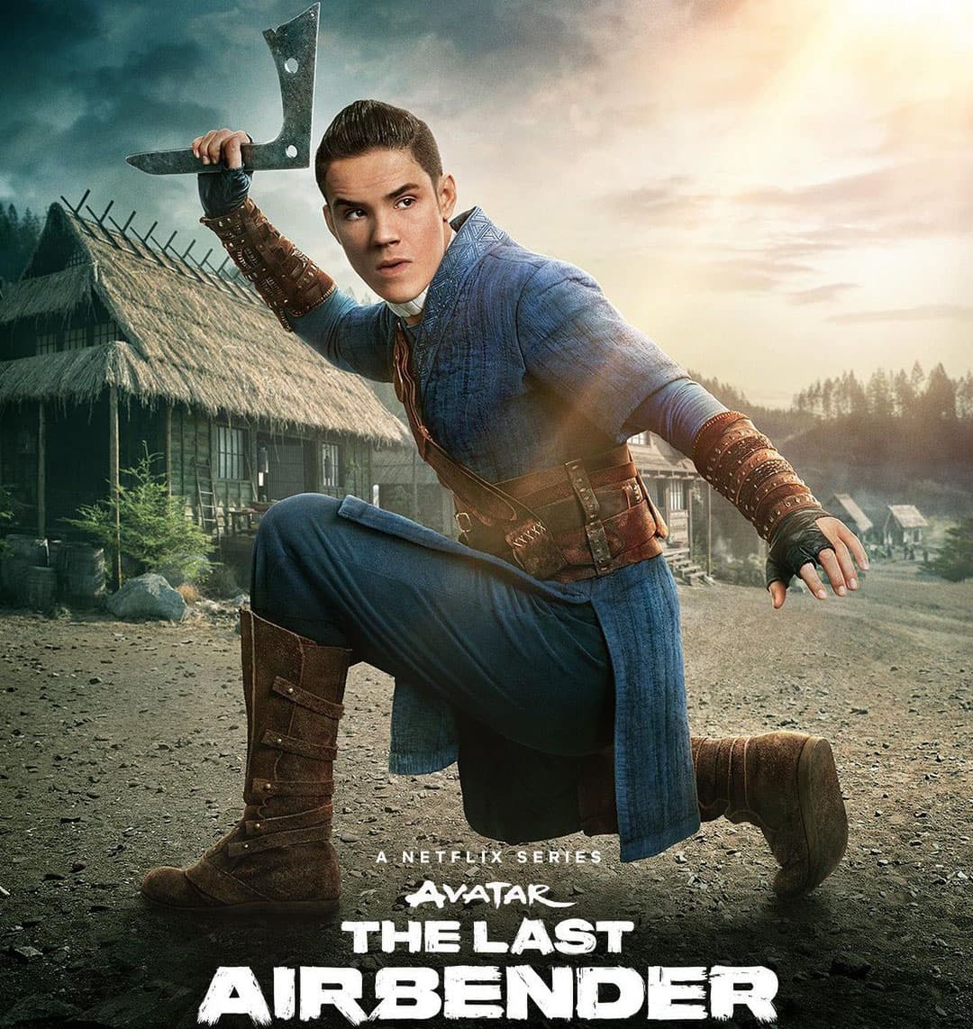 Sokka en el live action de 'Avatar: la leyenda de Aang'