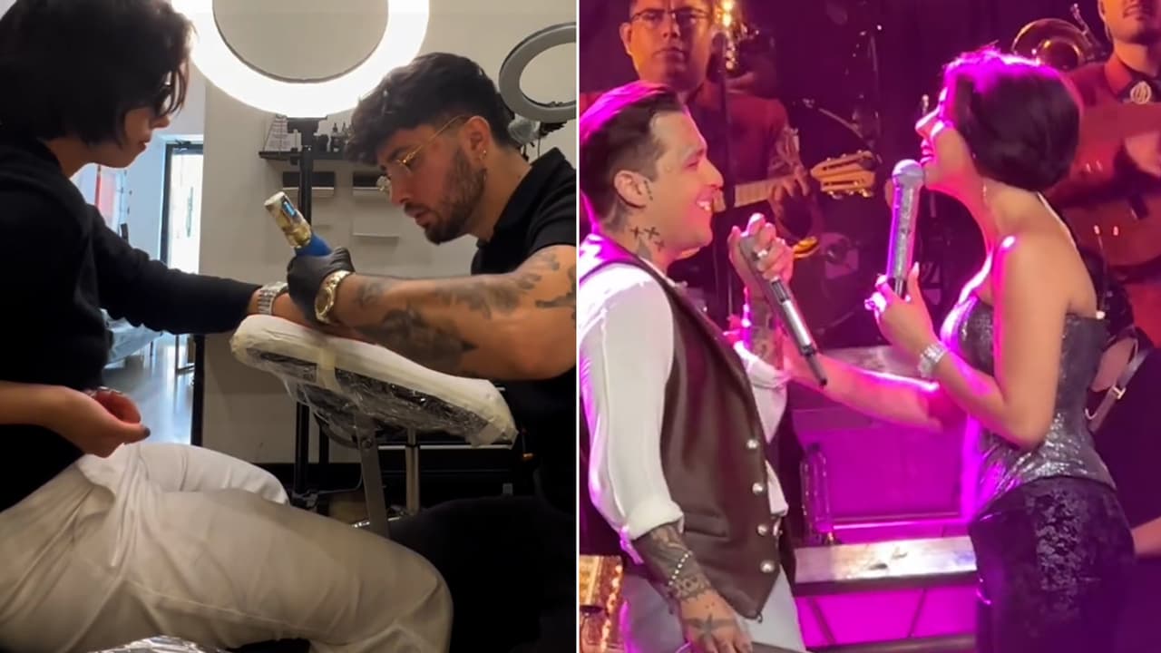Ángela Aguilar habla de la supuesta boda y muestra su tatuaje con las iniciales de Nodal