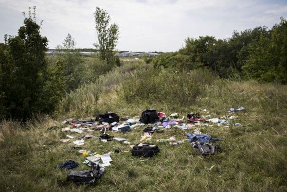 En algunos casos, las pertenencias de los pasajeros estaban totalmente destruidas.