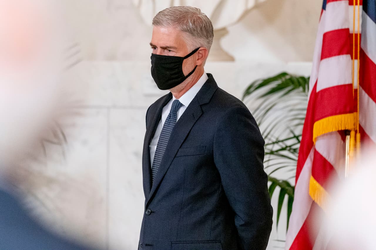 El juez Neil Gorsuch, el primer magistrado seleccionado por el presidente Trump.