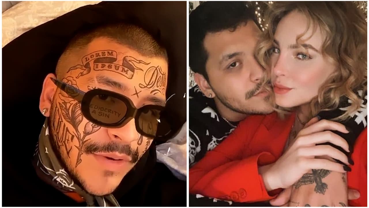 Christian Nodal presume orgulloso el tatuaje en la cara que se hizo por Belinda, ¿le gustará a su mamá?