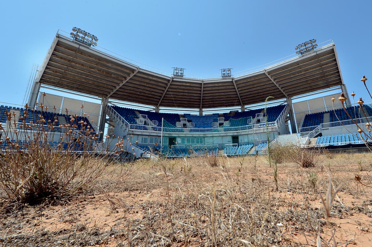 Las instalaciones abandonadas en Atenas, luego de los Juegos Olímpicos de 2004, los que costaron miles de millones de dólares