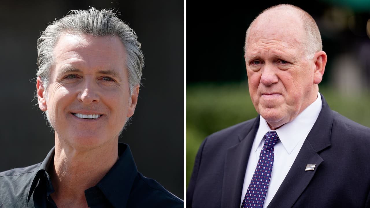 Gobernador de California desafía al 'zar de la frontera': Tom Homan asegura que no planea arrestarlo