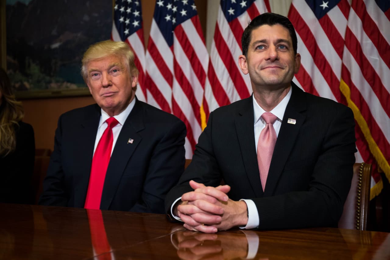 Paul Ryan será el socio crucial de Trump para mover la agenda legislativa republicana