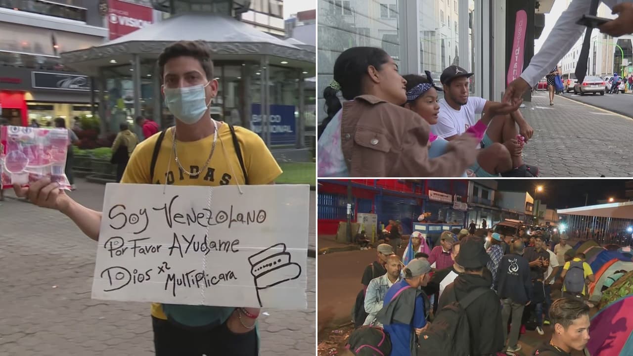 <b>En video: “Nos ha tocado pedir”: migrantes venezolanos desbordan la capacidad de asistencia de Costa Rica</b>
<br>
