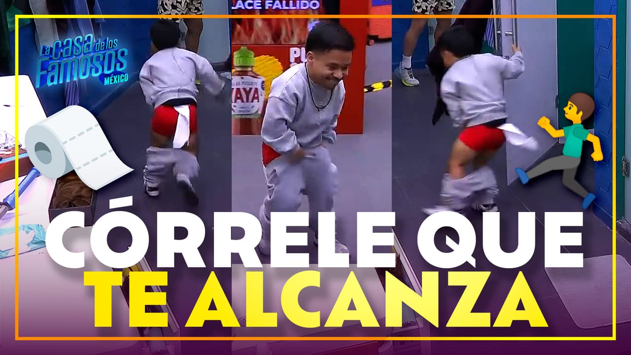 ¡Abelito salió CORRIENDO del baño con el papel PEGADO!