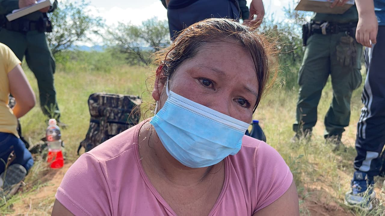 Esta inmigrante hondureña viene a reencontrarse con sus hijos que ya cruzaron y se encuentran en Boston.
