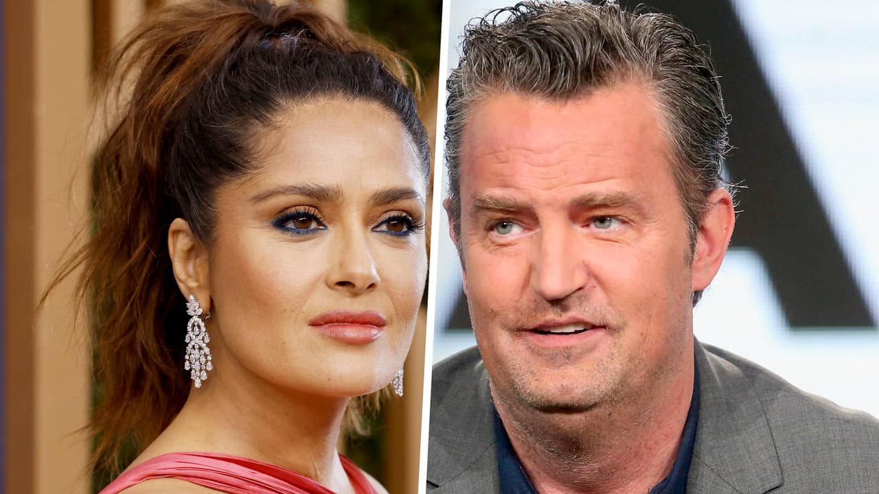 Con tristeza, Salma Hayek revela que fue “de incógnito” al velorio de Matthew Perry