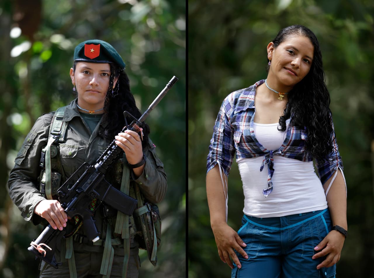 Yeimi, 23 años. Luego de 10 años en el frente 48 del grupo guerrillero, quiere estudiar Sistemas, al incorporarse a la vida civil.