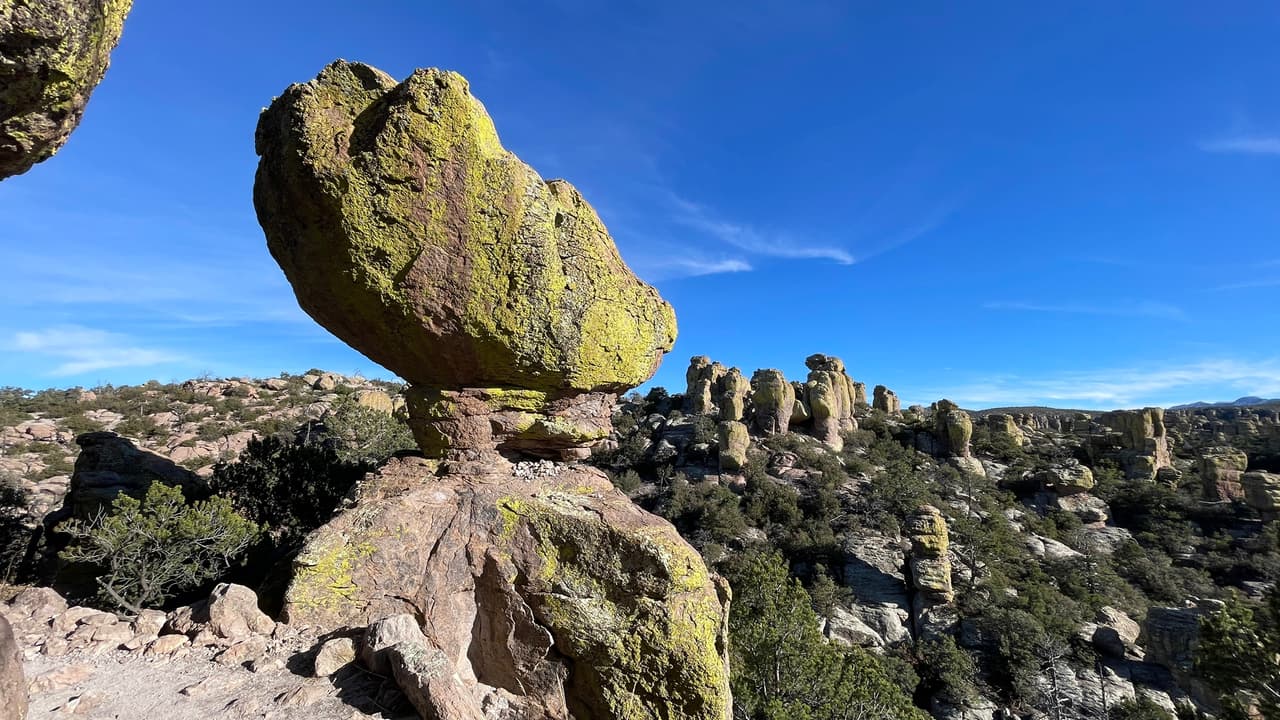 El centro de visitantes tiene un servicio de transporte gratuito que sale cada mañana a las 9:00 am. Lleva a los excursionistas a los senderos Echo Canyon o Massai Point.