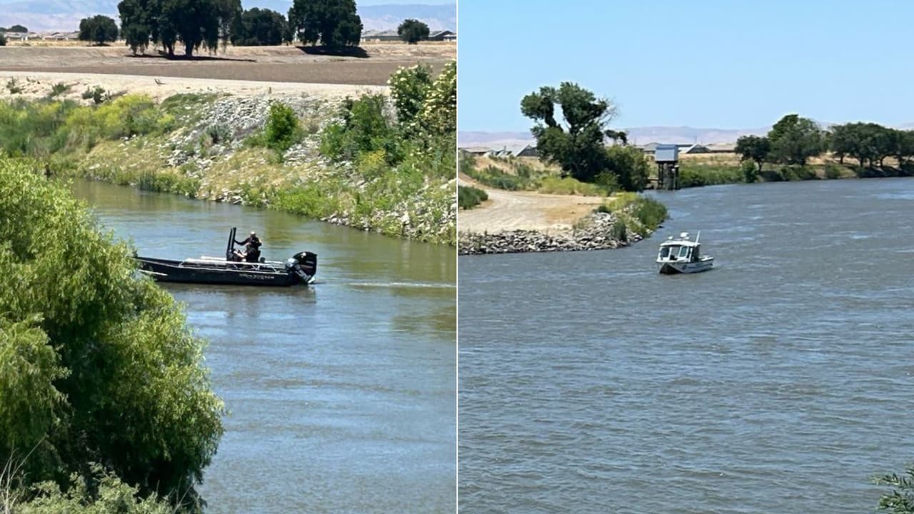 Búsqueda contra el reloj en el río San Joaquín por una persona que cayó al volcar un barco