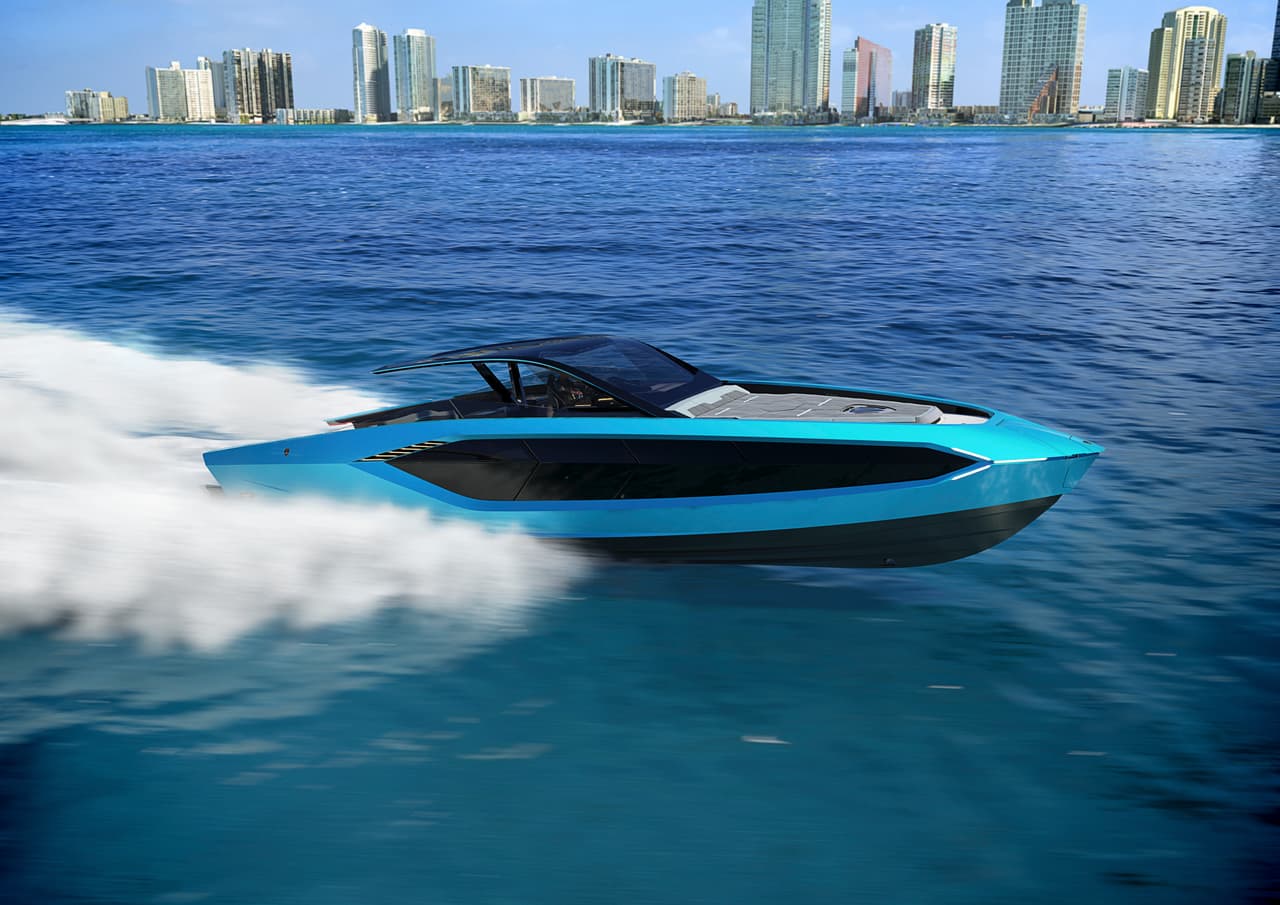 Del asfalto al mar: un yate de $3.4 millones inspirado en los superdeportivos italianos.