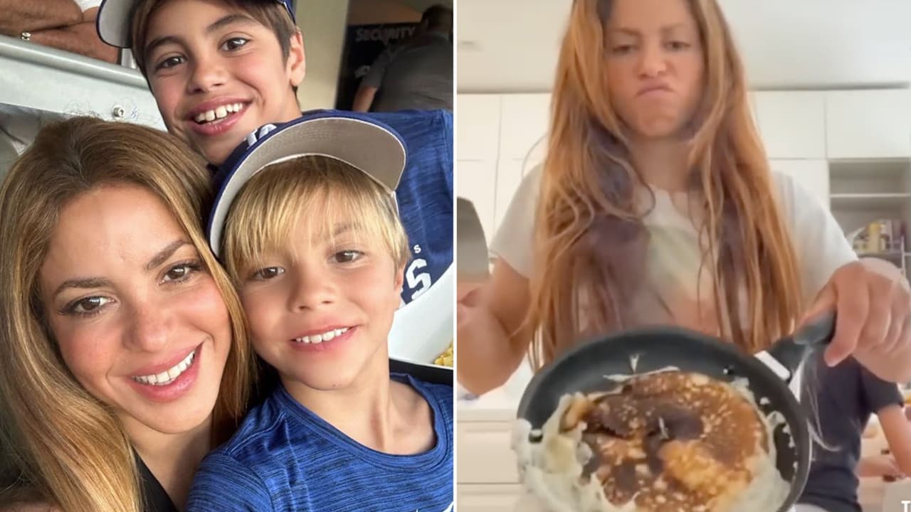 Shakira hace un desastre en la cocina (otra vez): su postre navideño para sus hijos se despedazó