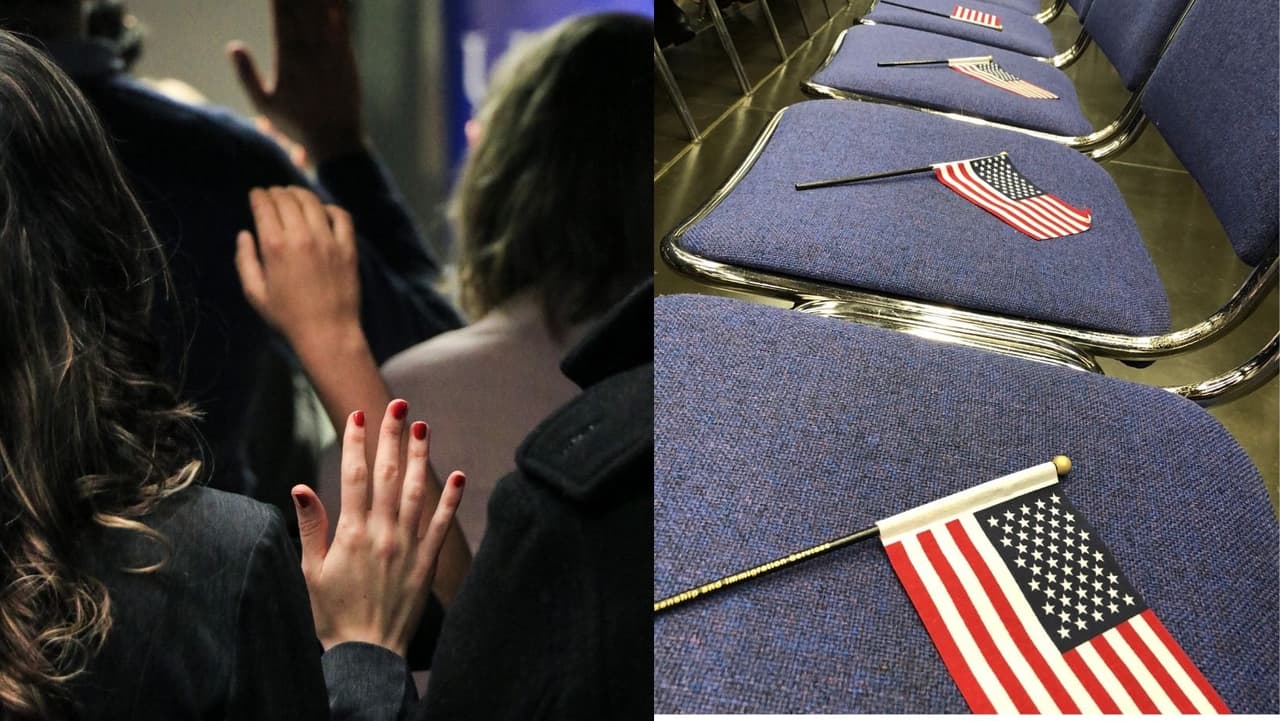 <b>Juramento de Lealtad</b>: Usted no es ciudadano hasta que asiste a la 
<a href="https://www.uscis.gov/sites/default/files/document/n-400-topic-exercises/The-Oath-Of-Allegiance.pdf" target="_blank">ceremonia de juramento</a>.