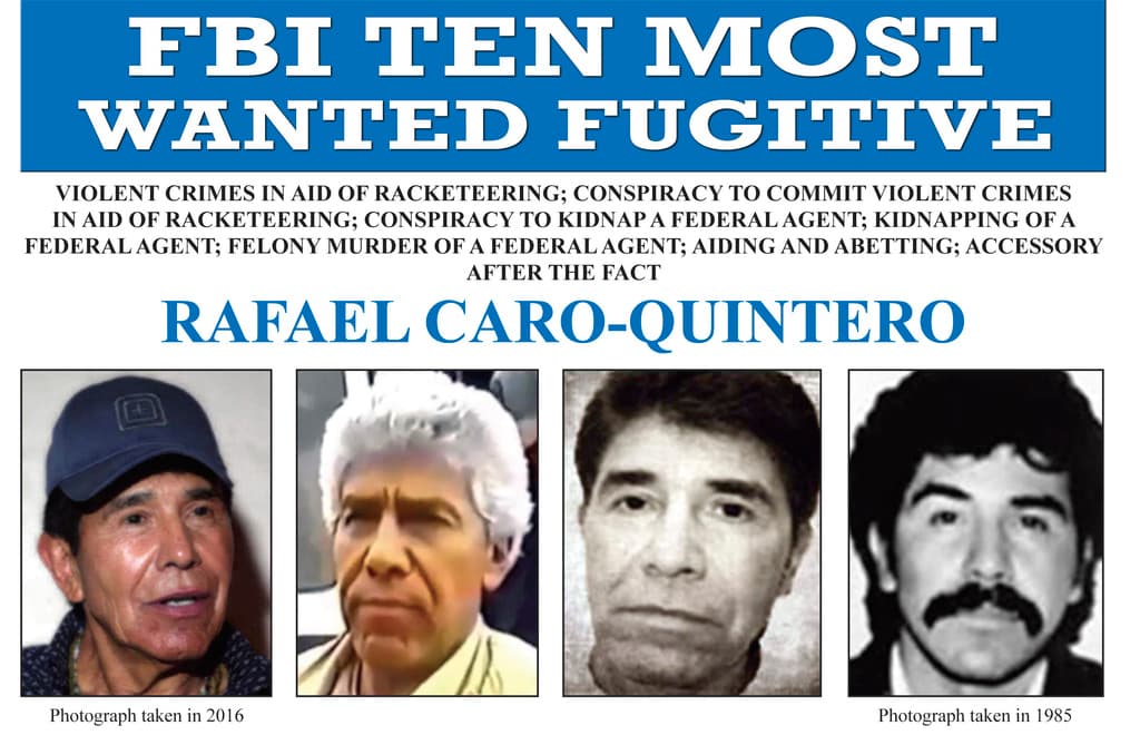 Caro Quintero podría enfrentar la pena de muerte por asesinato de agente de la DEA hace cuatro décadas