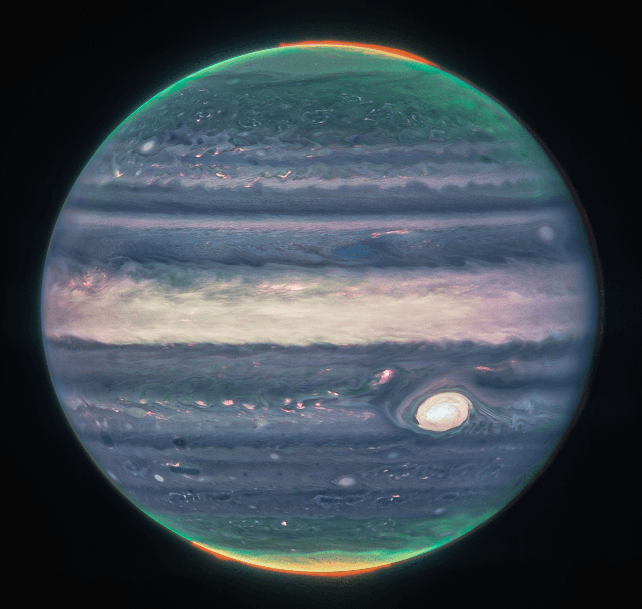 En julio, la NASA publicó esta imagen de Júpiter captada por el telescopio que está observando rincones del universo nunca antes visto.