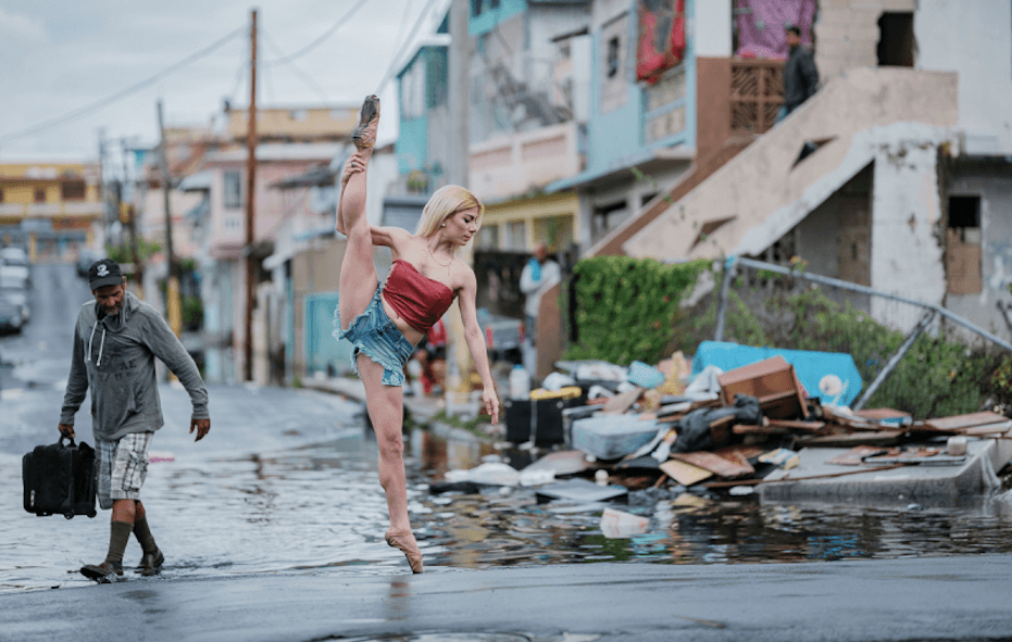 Bailando por Puerto Rico después del huracán