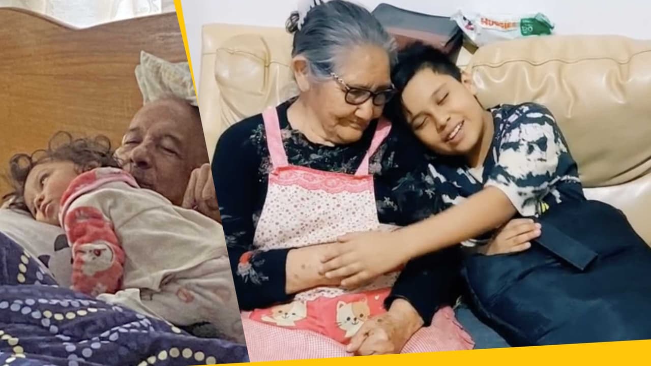 Abuelitos tratan mejor a sus nietos que a sus hijos y lo demuestran en trend de TikTok