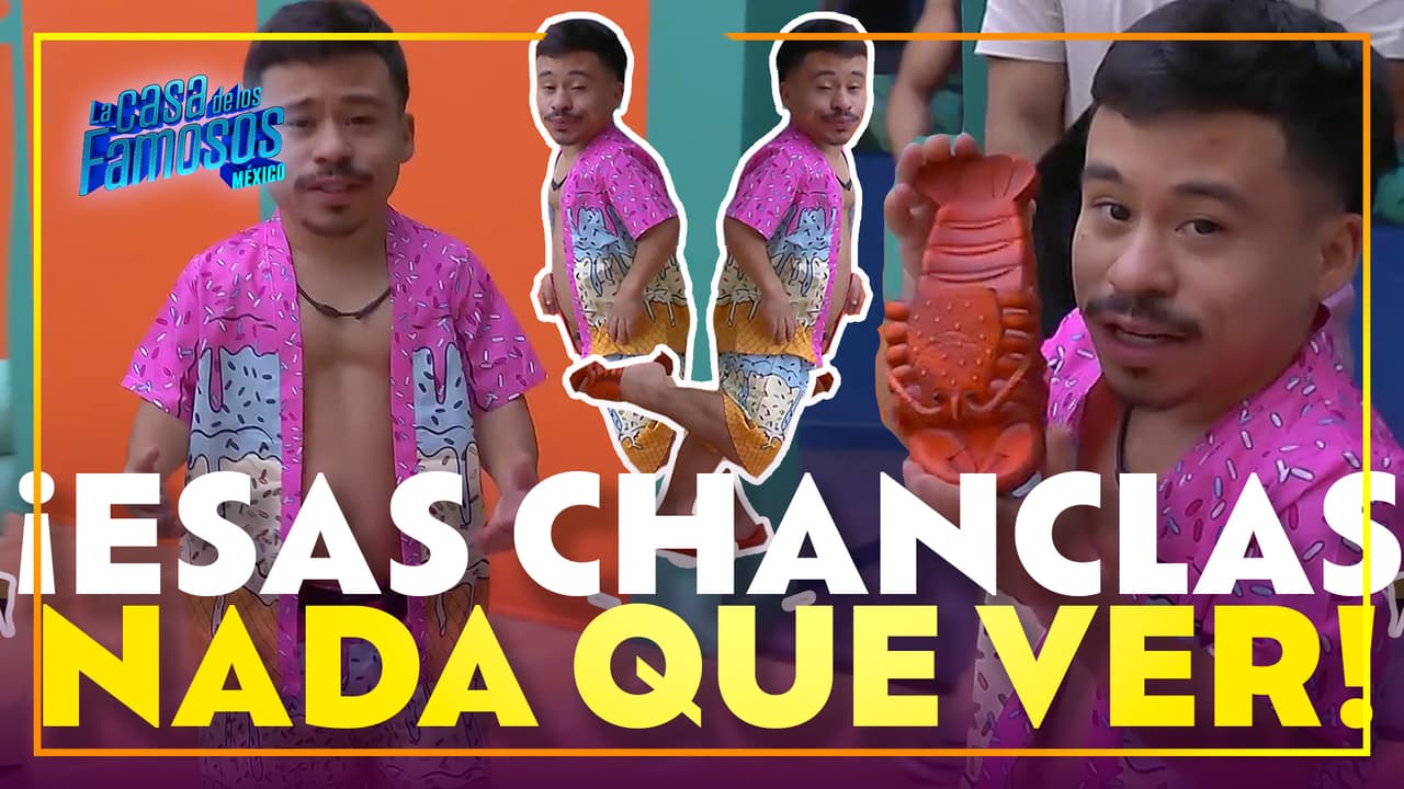 Abelito presume su look de 'helado' y 'chanclostino'