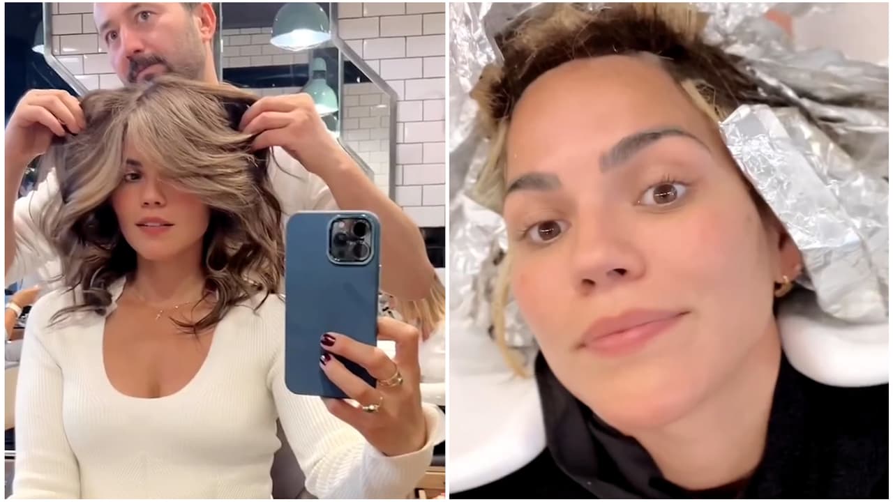 Karina Banda le dijo adiós al rubio y explica por qué volvió a lucir una cabellera oscura