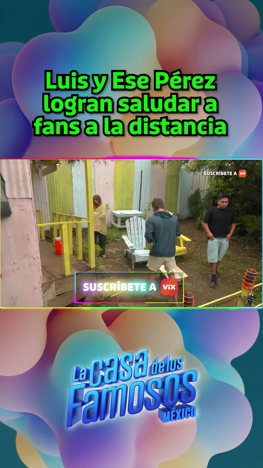 Luis y Ese Pérez logran saludar a fans a la distancia