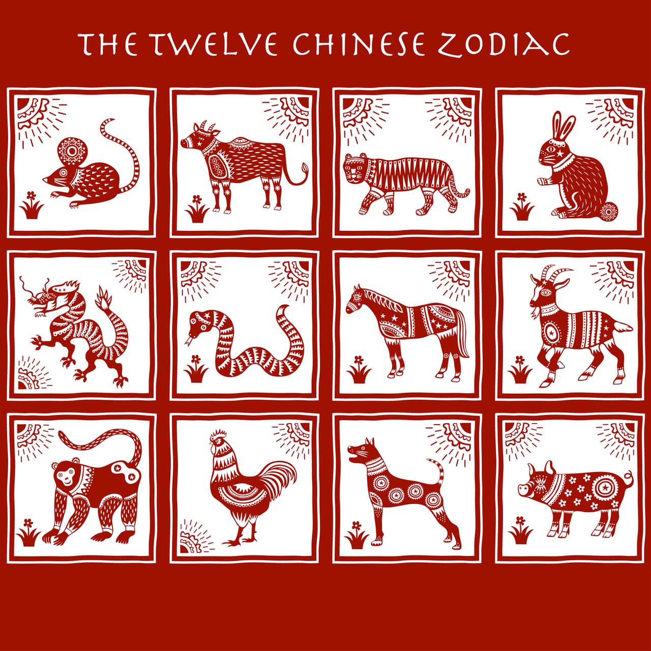 Por su parte, en la cultura oriental también se rigieron de algunos animales para crear su zodiaco, aquí los planetas y las estrellas siguen teniendo un lugar importante.
