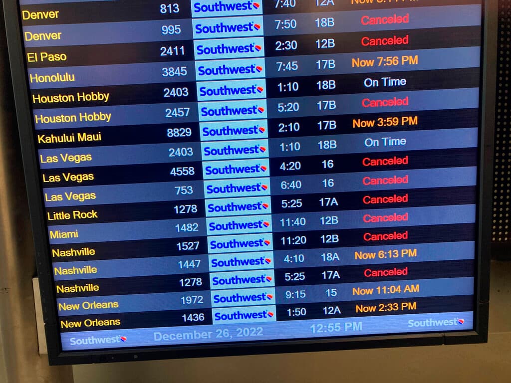Southwest anuncia más cancelaciones; ya hay cientos de vuelos afectados en Sacramento
