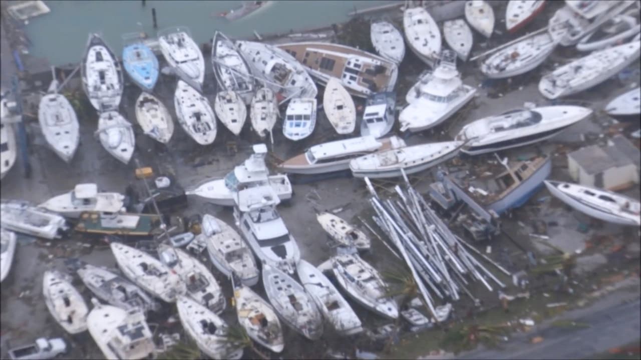 Embarcaciones severamente golpeadas en la marina de San Martín
