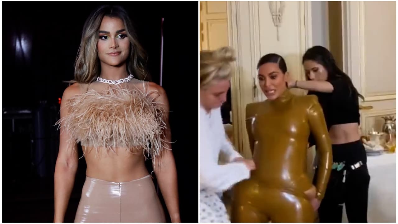 Clarissa Molina temía que le pasara con su 'naked look' lo mismo que a Kim cuando se forró en látex