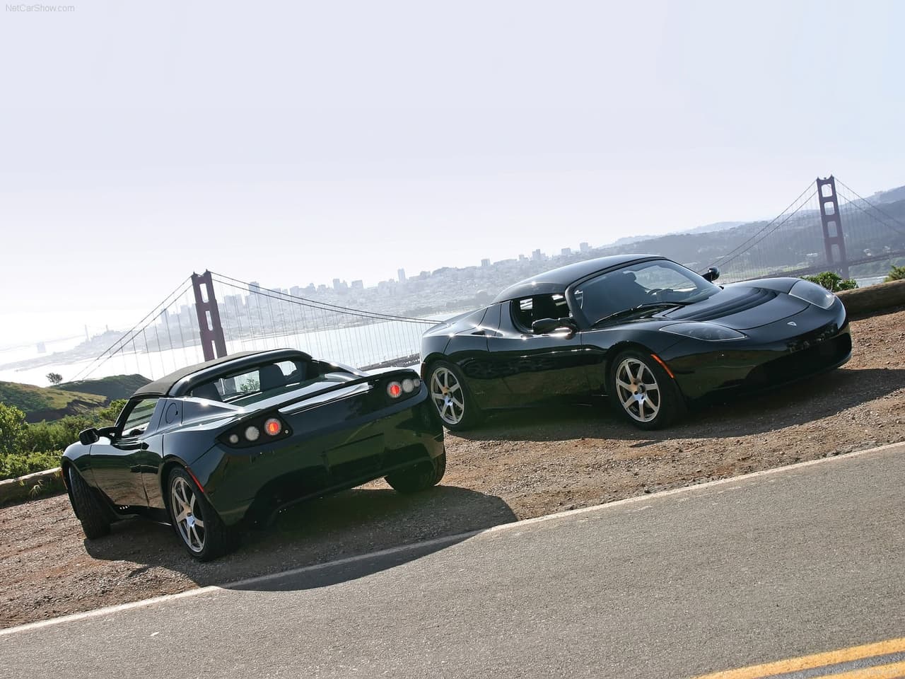 El primer carro producido por Tesla fue el Roadster, del cual se fabricaron 2,450 unidades entre 2008 y 2012. El precio de cada unidad rondaba los 110,000 dólares. Y era capaz de recorrer hasta 200 millas (320 kilómetros) con una sola carga.