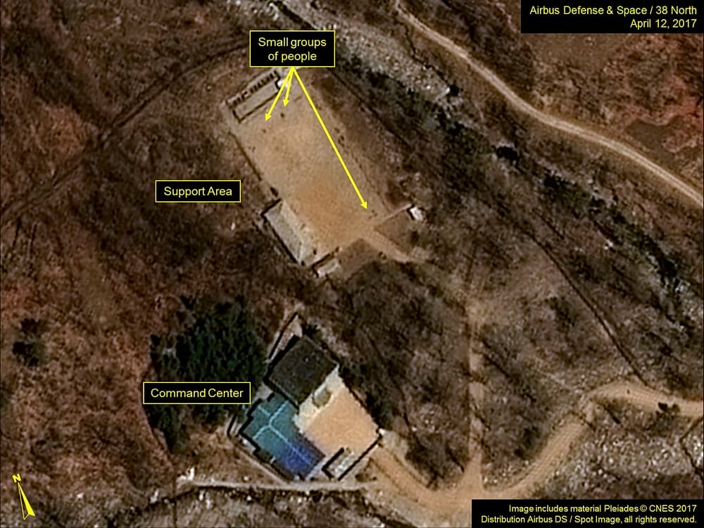 Pyongyang habría "aparentemente instalado un dispositivo nuclear en un túnel y podría ser detonado la mañana del sábado", hora norcoreana, afirmó la radio Voice of America, citando a varios funcionarios estadounidenses que pidieron anonimato.
