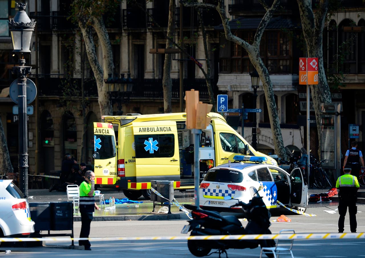 Atropello masivo en la Rambla de Barcelona.