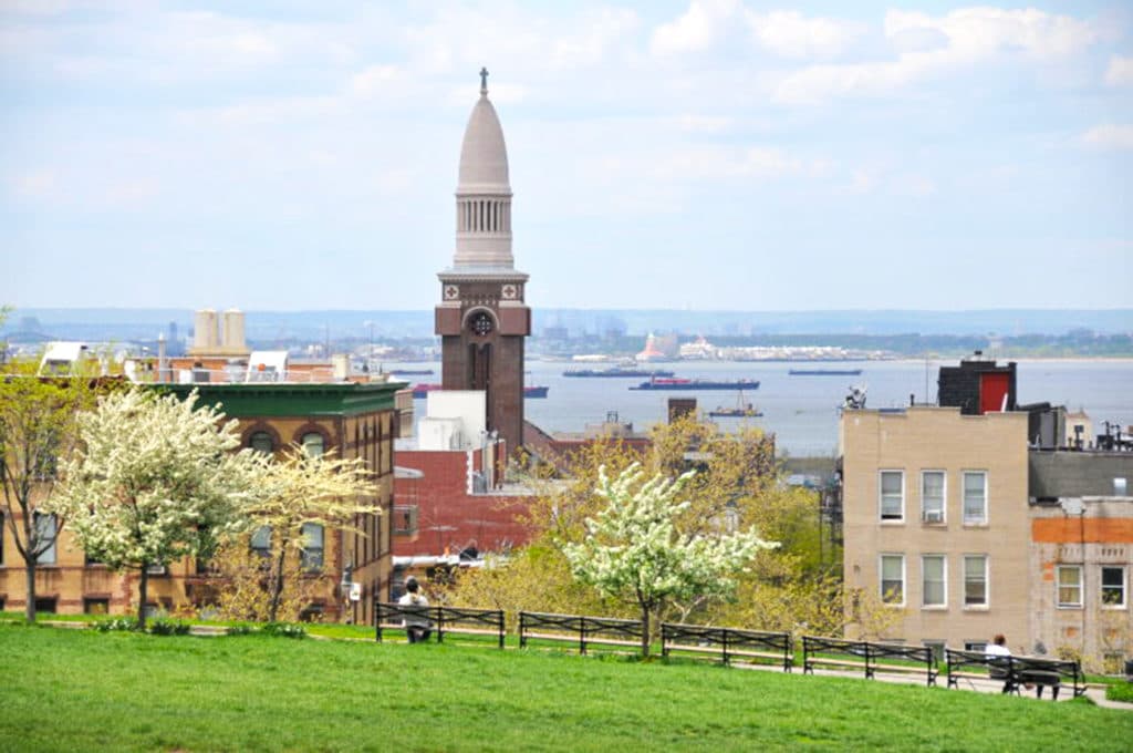 <b>La cima de Sunset Park </b>es el mejor sitio para
<b> </b>disfrutar de una vista de Manhattan.