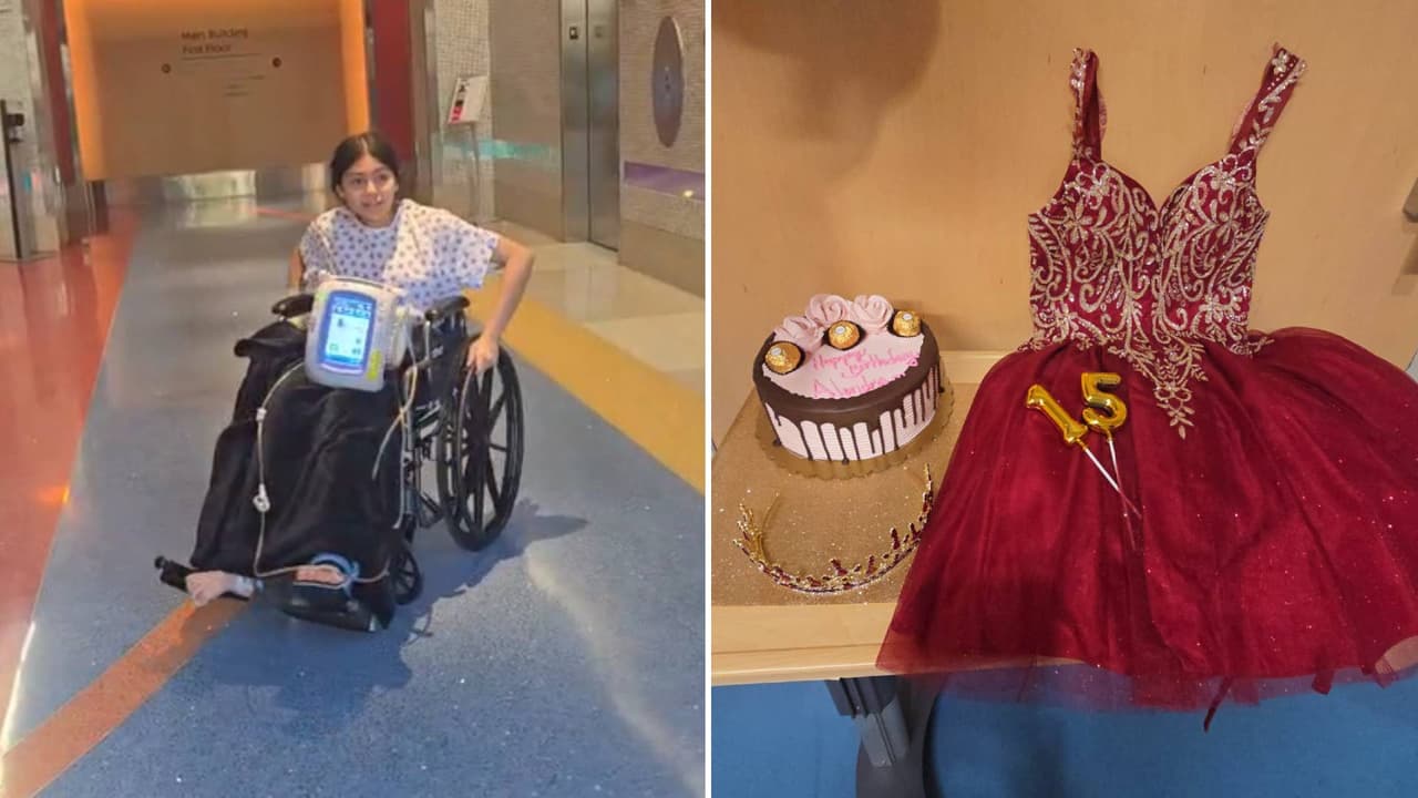 Una historia de resiliencia: joven hispana celebra su Quinceañera en el hospital: fue atropellada y amputada