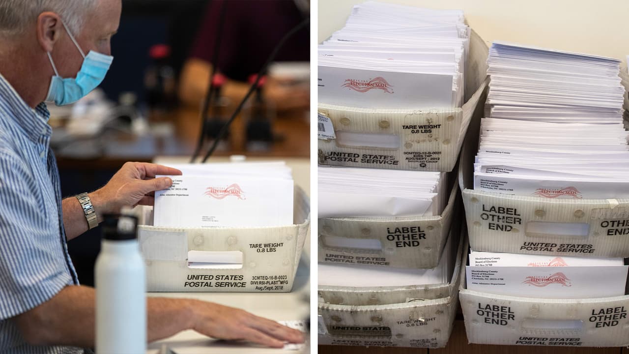 El 
<b><a href="https://www.univision.com/local/north-carolina-wuvc/elecciones-estados-unidos-2020/carolina-del-norte-inicia-el-voto-por-correo-y-envia-mas-de-600-000-boletas-el-primer-dia">voto por correo</a></b>
<a href="https://www.univision.com/local/north-carolina-wuvc/elecciones-estados-unidos-2020/carolina-del-norte-inicia-el-voto-por-correo-y-envia-mas-de-600-000-boletas-el-primer-dia"> para las elecciones del 3 de noviembre</a> ya está disponible en 
<b>Carolina del Norte</b>. Los trabajadores de la Junta de Elecciones del condado de Mecklenburg comenzaron a enviar las papeletas de voto ausente.
