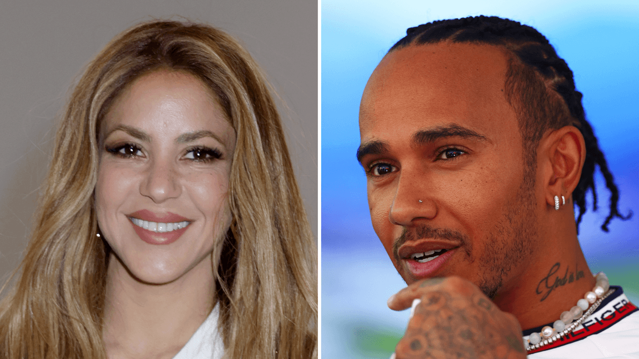 Shakira y Lewis Hamilton