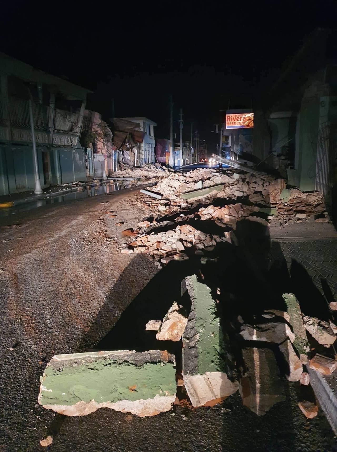 Daños en el municipio de Guánica