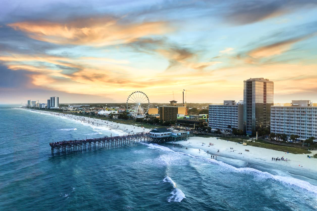 <b>Myrtle Beach, Carolina del Sur | </b>Los precios de las casas han repuntado un 28%.