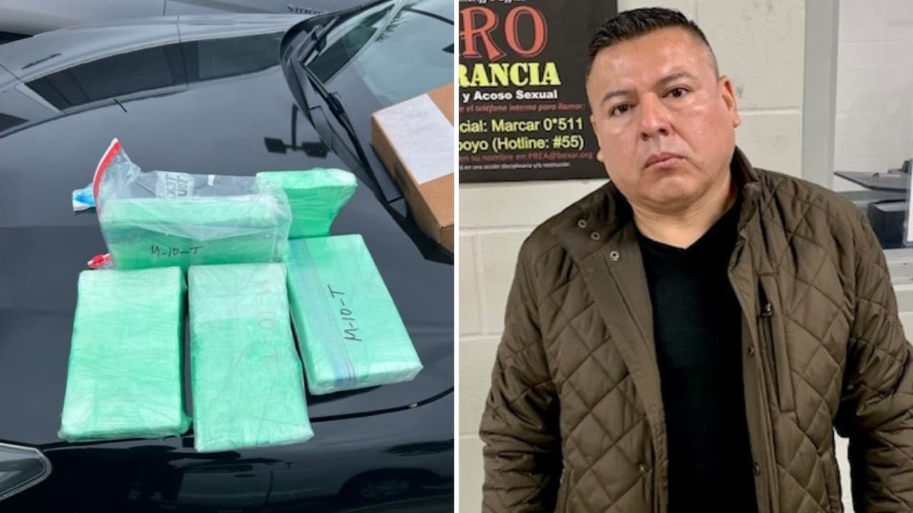 Aseguran 200 mil dólares en cocaína durante una parada de tráfico en San Antonio