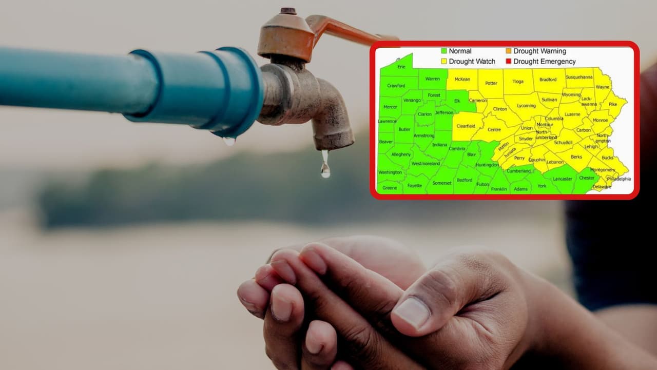 ¡Conserva agua! Pensilvania declara alerta de sequía para Filadelfia y condados circundantes