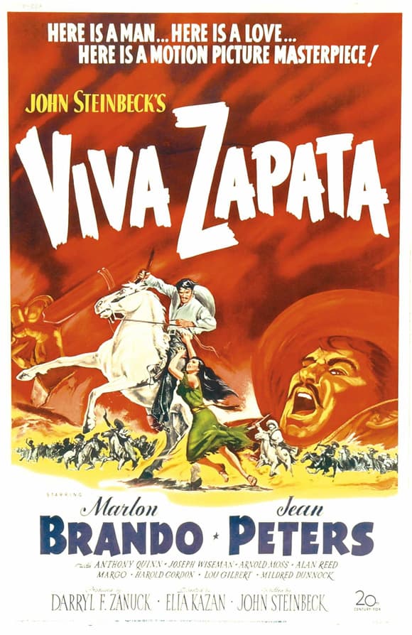<b>Anthony Quinn</b> ganó su primer Oscar en la película 
<i>Viva Zapata</i> (1952) como Mejor actor de reparto. La película contó con guion del famoso escritor John Steinbeck.