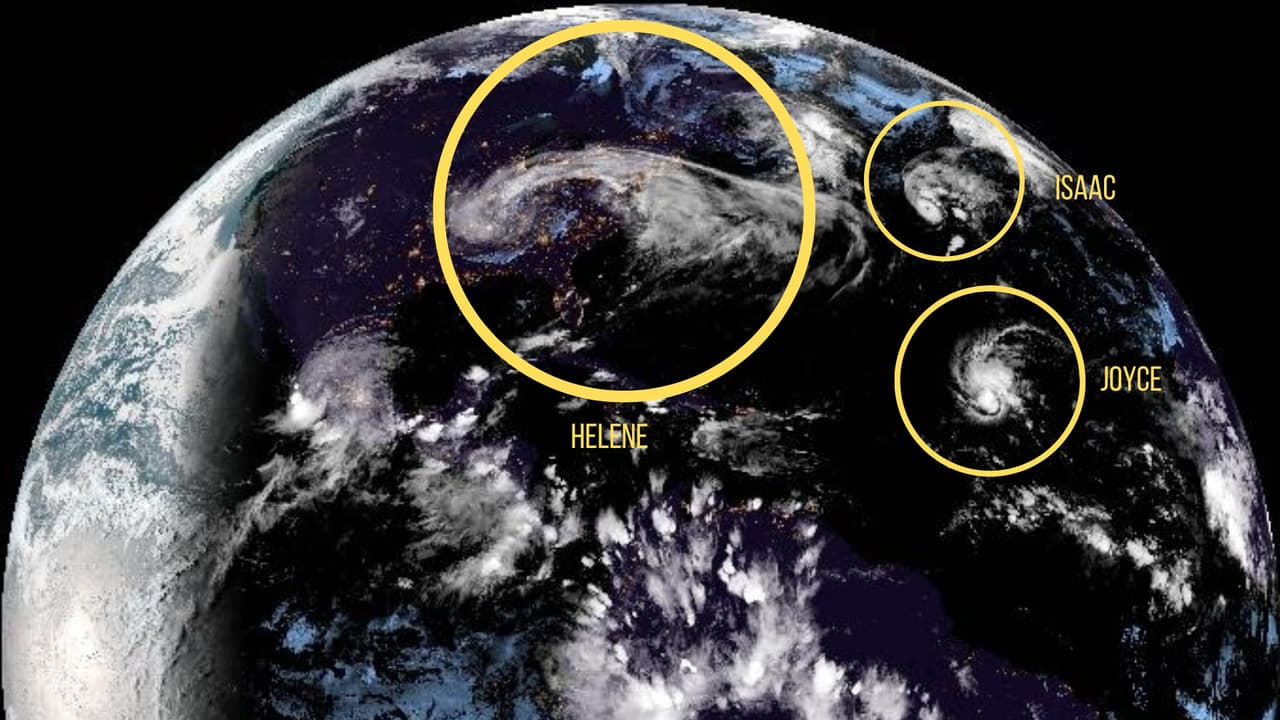 Helene, Isaac y Joyce: tres sistemas tropicales bajo estrecha vigilancia