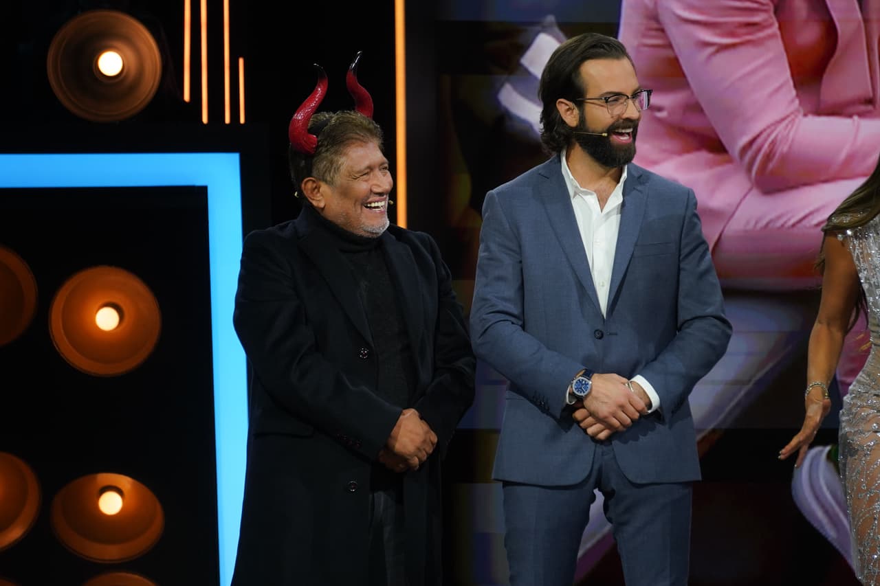 Para recibir a Emilio Osorio llegó al estudio su papá, el productor Juan Osorio.
