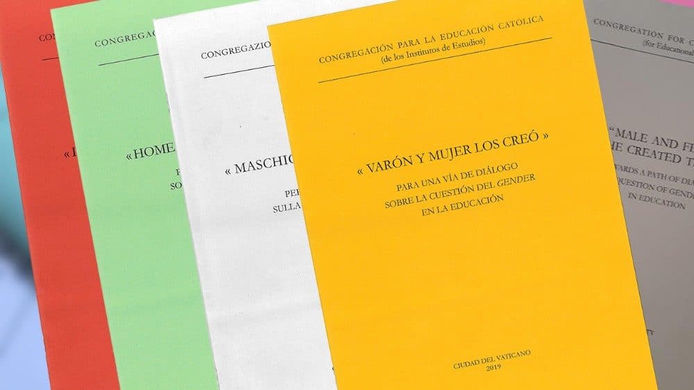 "Hombre y mujer, Él los Creó", texto publicado por la Congregación para la Educación Católica del Vaticano.