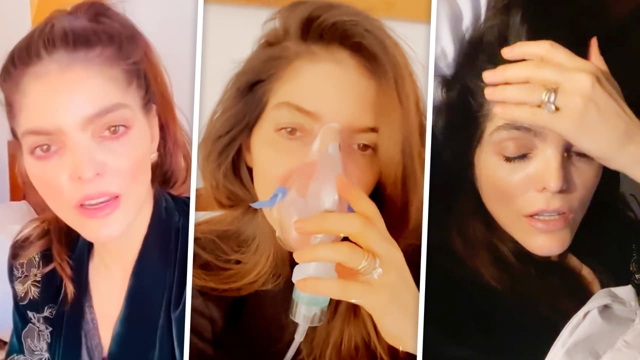 “Atrapada” y con un aparato en la nariz: Ana Bárbara informa cómo está tras dar positivo a covid-19