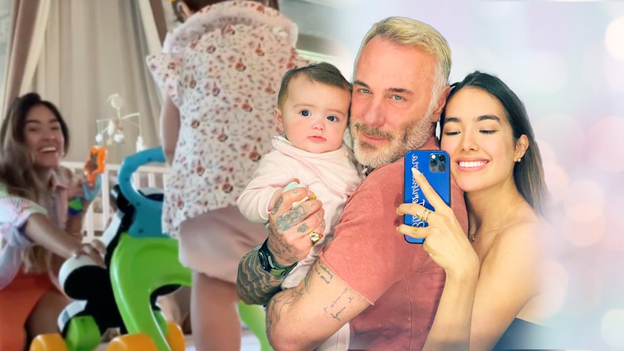 Sharon Fonseca derritió de amor al mostrar los primeros tiernos pasos de Blu (con caída incluida)