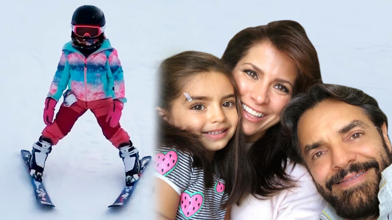 Además, la hija de Alessandra Rosaldo y Eugenio Derbez ya sabe esquiar, según presumió su mamá en marzo del 2020.