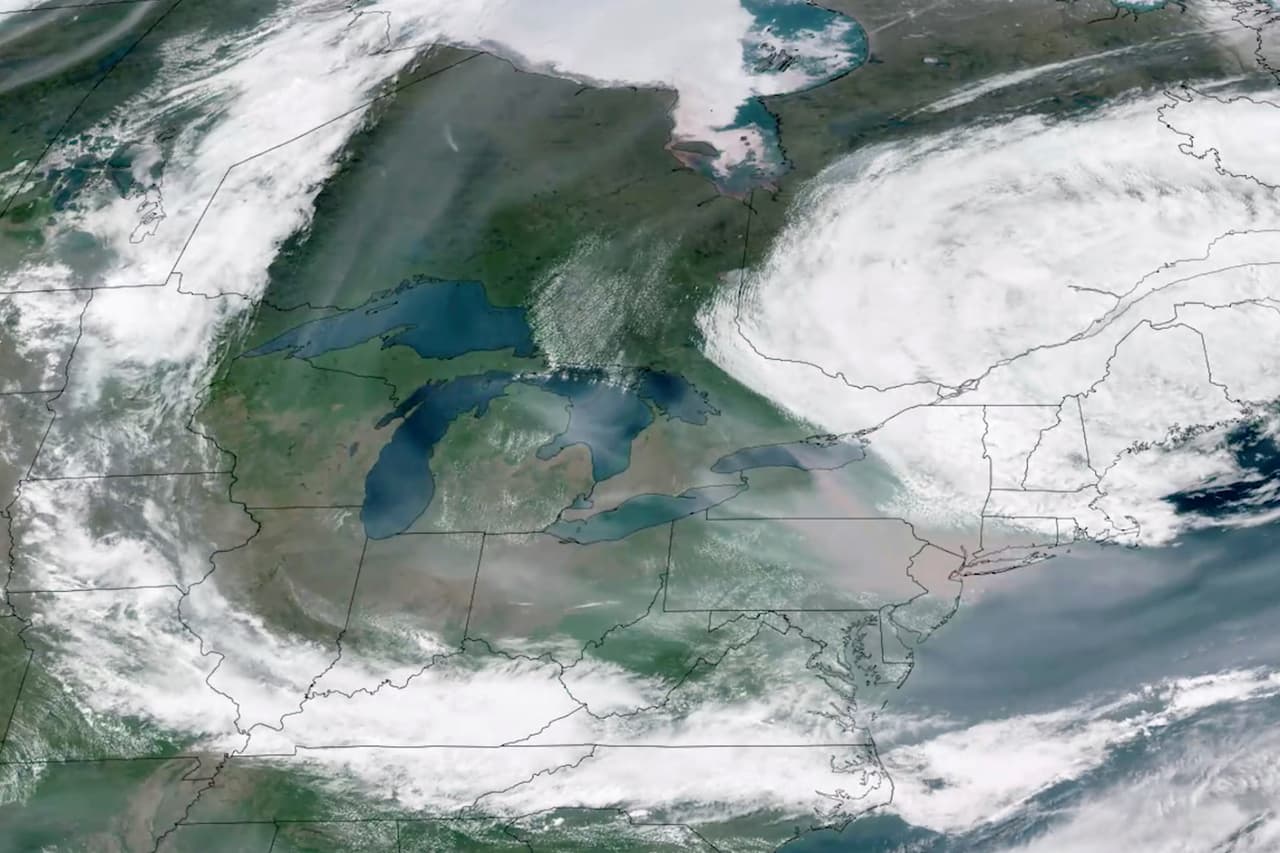 ¿Cuánto durará el humo causado por los incendios en Canadá que afecta el noreste de EEUU? Esto se espera para los próximos días