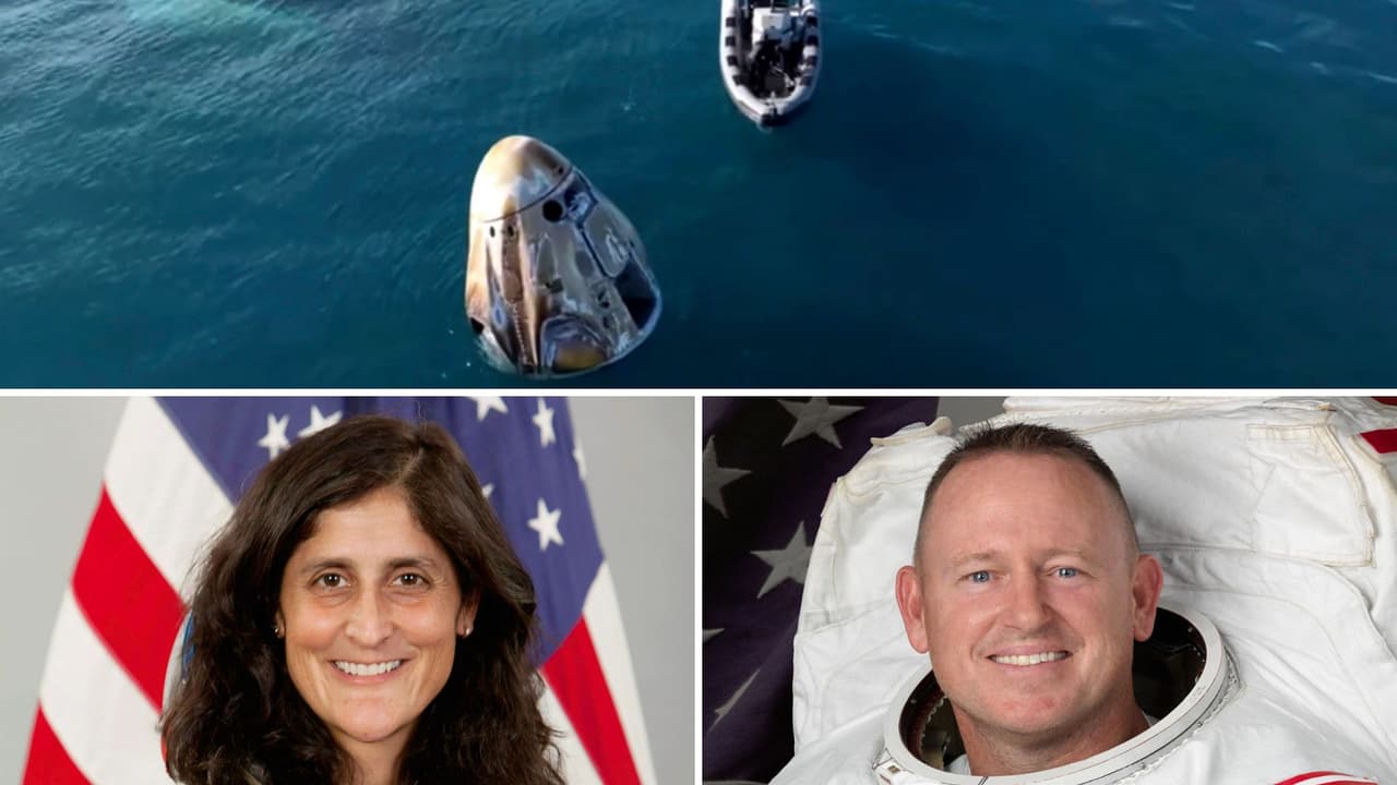 Suni Williams y Butch Wilmore: ellos son los astronautas que volvieron a la Tierra tras pasar 9 meses varados en el espacio